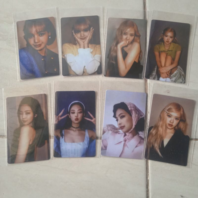 photocard blackpink no official 2 sisi laminasi