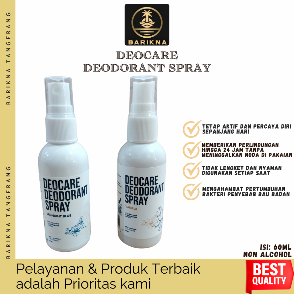 DEODORAN/SPRAY/DEOCARE/DEOCARE DEODORANT SPRAY 60ML