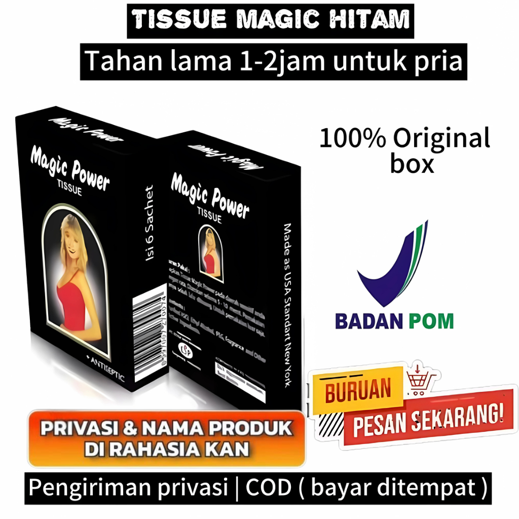 BISA COD Tissue Magic Power asli Classic Isi 6 Sachet Magic Original