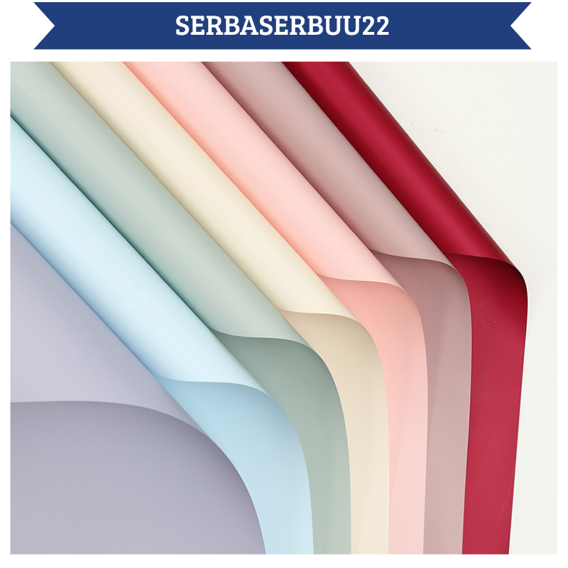 

Flower Wrapping Kertas Buket Polos Full Color Solid Cellophane Waterproof KB03 SS22