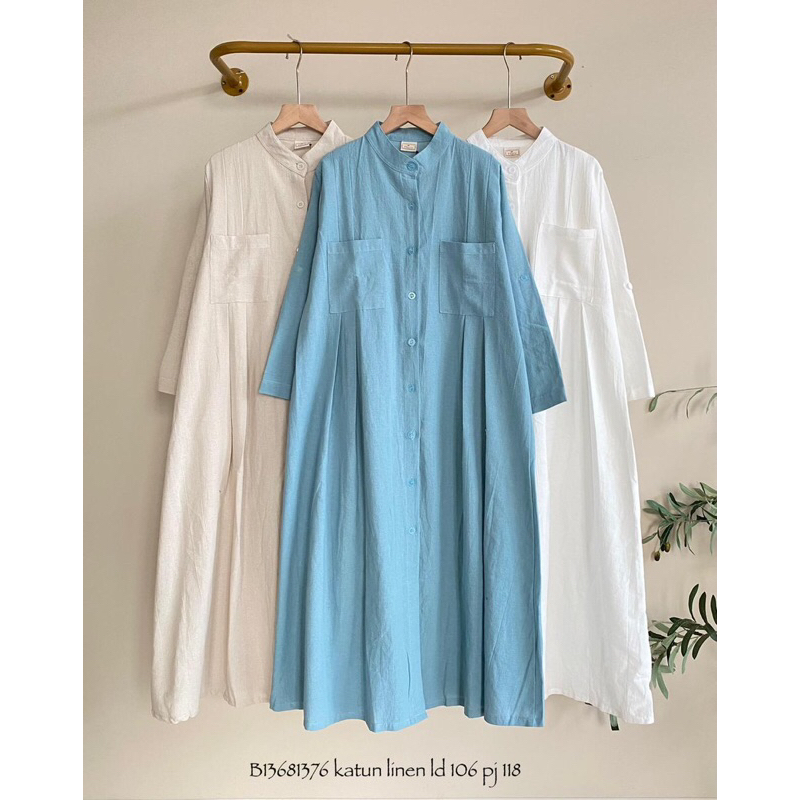 tunik katun linen