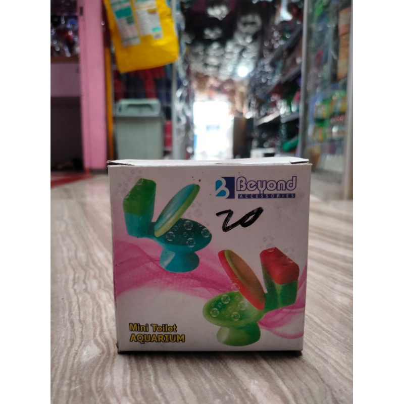jual mainan aerator / mini toilet aquarium