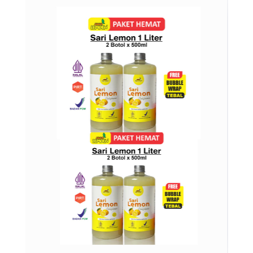 

TERLARIS!! PAKET SARI LEMON 2LITER / 4 PAKET - SARI LEMON MURNI