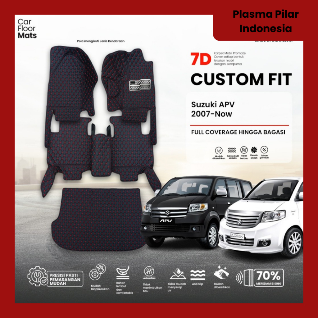 Promate Shop - Karpet Mobil Premium 7D Mobil Suzuki APV 2007 - Now Fullset Bagasi