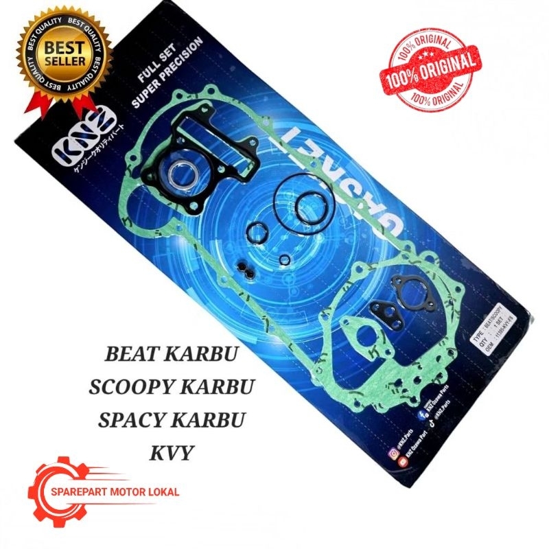 PAKING GASKET FULL SET BEAT KARBU SCOOPY SPACY KARBU ORIGINAL KNZ