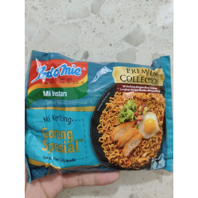 

Indomie Mie Keriting Goreng Spesial Kemasan 90 Gram