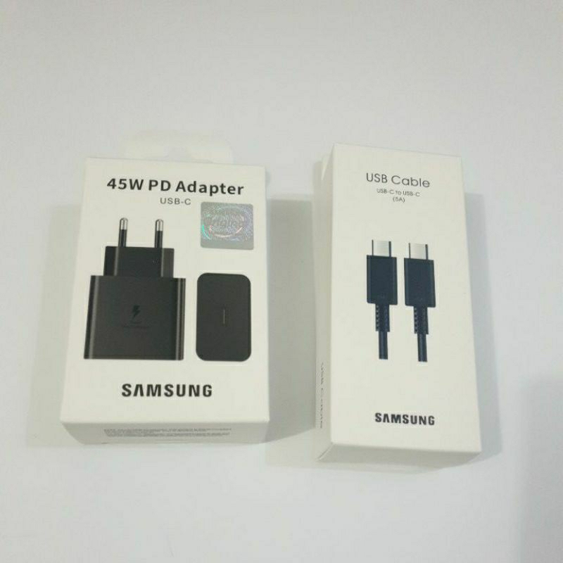 Charger Samsung 45W Model EP-TA845 Original Power Adapter Super Fast Charging 1Set