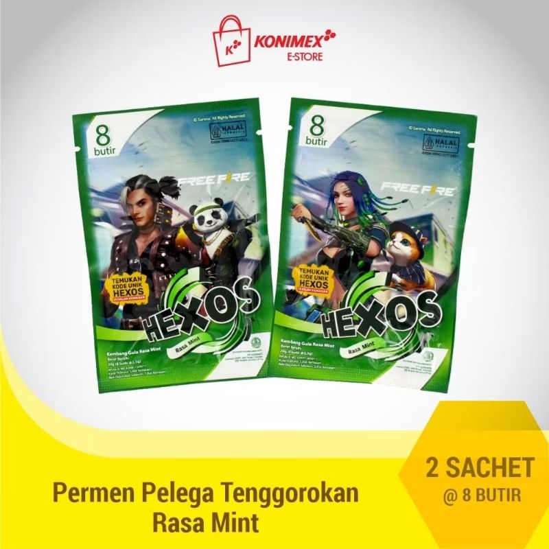 

PERMEN HEXOS ISI 2 SACHET | 10 BUTIR