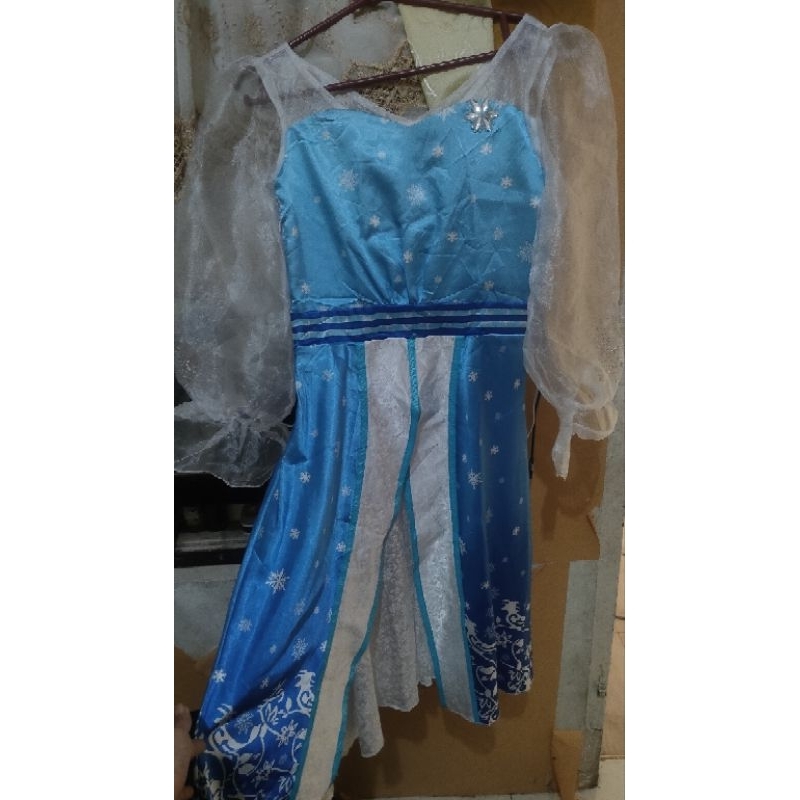 dress elsa frozen size xs/s dewasa, m/l anak2