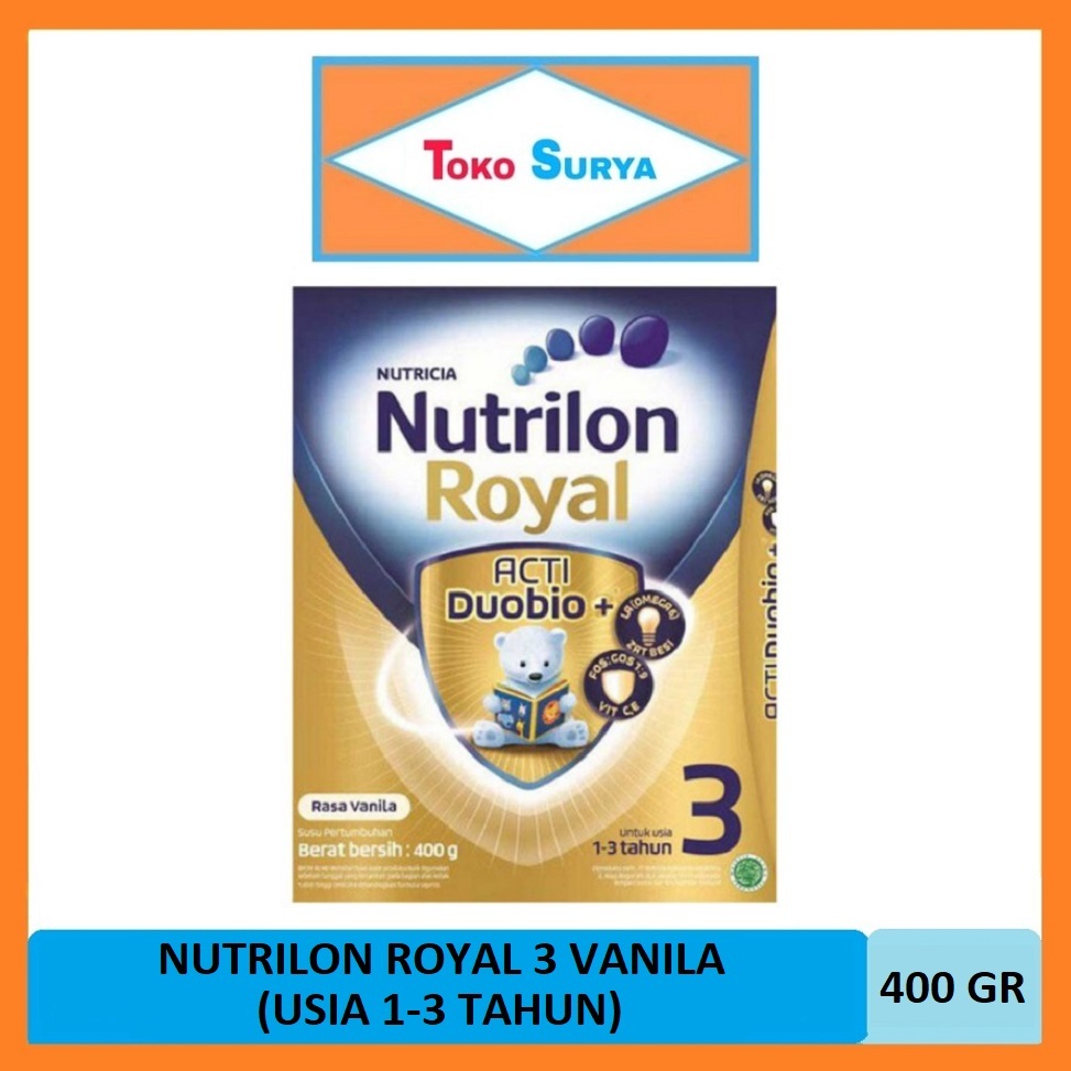 

Nutrilon Royal 3 Vanila Usia 1-3 Tahun Susu Pertumbuhan Anak Bubuk 400 Gr