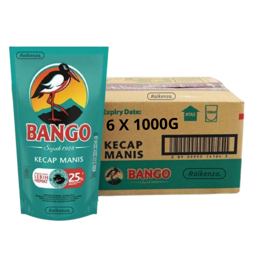

Kecap Manis Bango Pouce 1000gr/950gr 1 Dus Isi 6 Pcs ( 1 Karton )