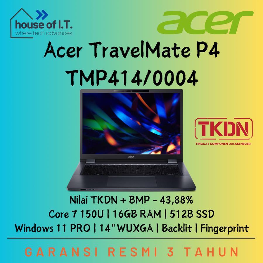 Acer Travelmate TMP414/0004 Core 7 150U Acer TKDN Core 7 Laptop TKDN