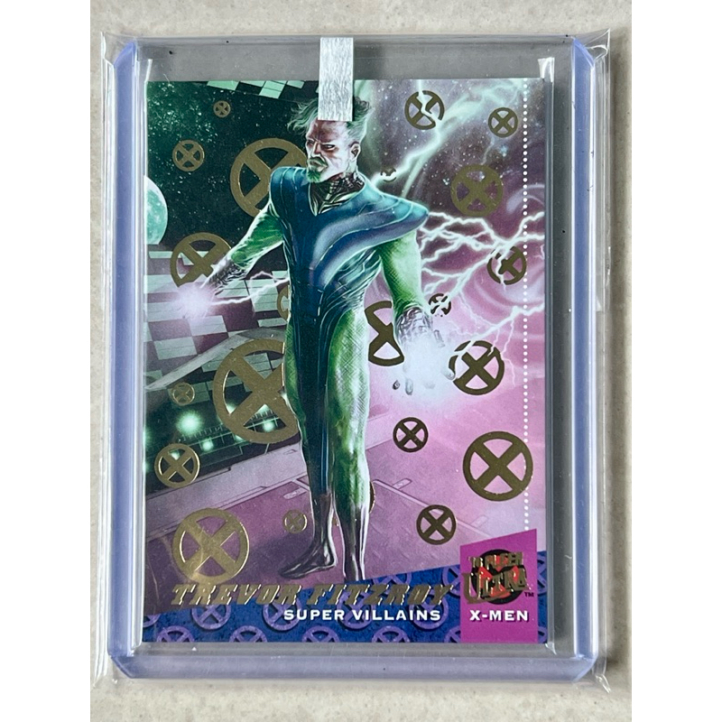 2018 Fleer Ultra Marvel X-Men FUXM Super Villains Gold TREVOR FITZROY /99 RARE Only 99pcs in The Wor