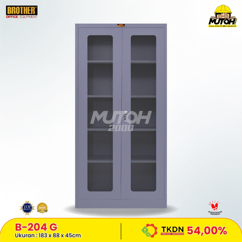 LEMARI BESI ARSIP 2 PINTU BROTHER B-204 G TKDN