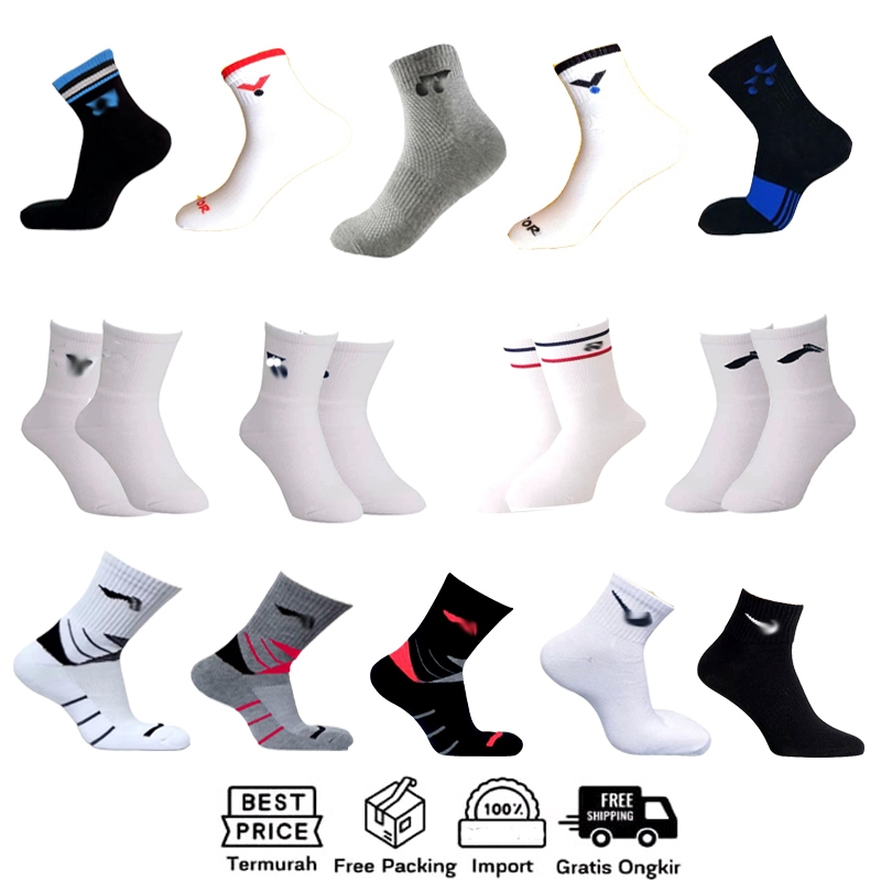 kaos kaki olah raga/ kaos kaki pria dan wanita/ kaos kaki bahan import tebal