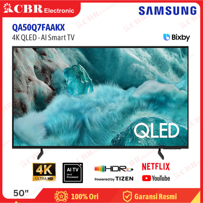 TV SAMSUNG 50 Inch LED QA50Q7FAAKX (4K QLED-AI Smart TV)