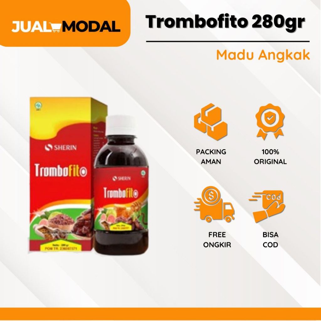 

Madu Angkak TROMBOFIT0 Ramuan Sari Kurma Plus Propolis Herbal DBD, Tipes & Menaikkan Trombosit 280gr