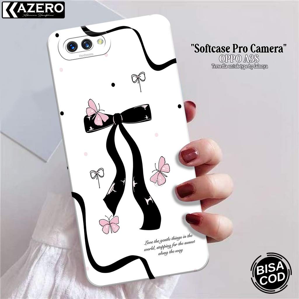 Fashion Case Aesthetic  Softcase OPPO A3S Terbaru Case OPPO A3S Silikon Pro Camera Casing OPPO A3S K