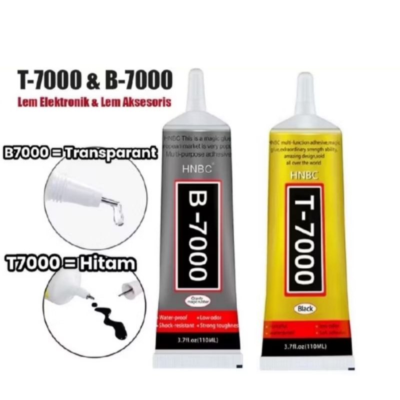 

Lem LCD T7000 T-7000 Hitam Lem Lcd 3ML 15ML 50ML 110ML Touchscreen Lem LCD Hp terbaik 100% Original Warna Hitam Bening