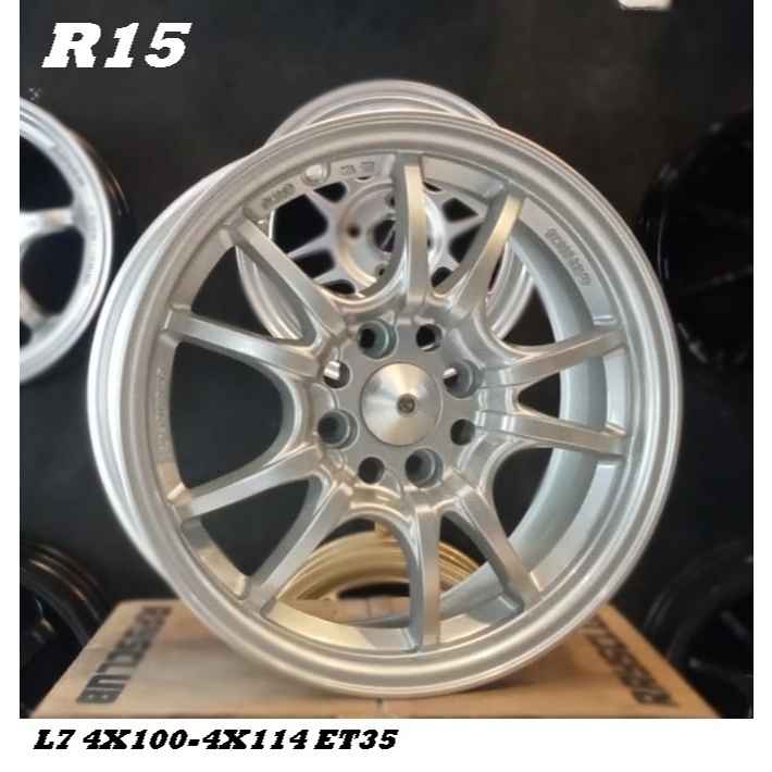 velg r15 mugen racing velg mobil ring 15 lebar 7 pcd 4x100-4x114