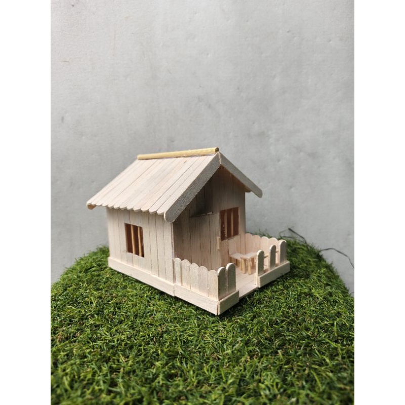 miniatur Rumah Dari Stik Es Krim