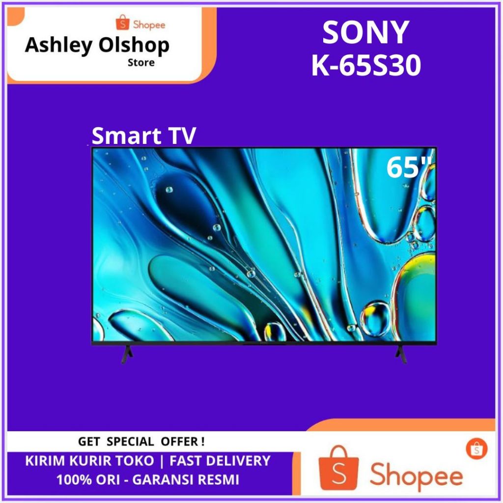 TV Sony Bravia 3 K-65S30 65 Inch Google TV Sony 65S30 4K HDR 65 Inci Sony S30 [RESMI]