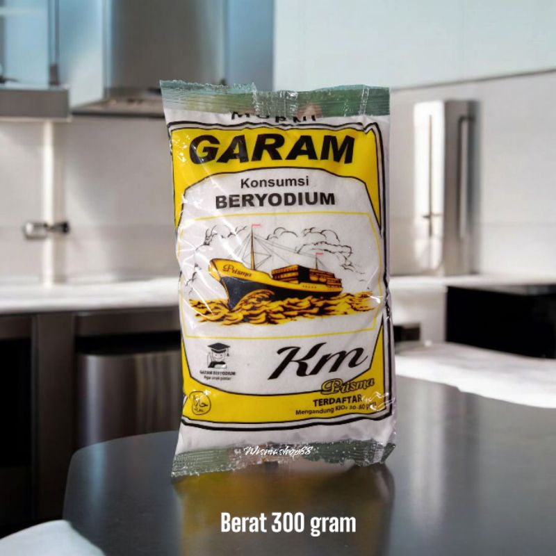 

GARAM KM PRISMA KEMASAN 300 GRAM / GARAM MASAK BERYODIUM / GARAM DAPUR