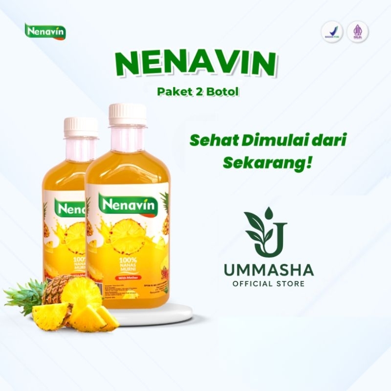 

NENAVIN - Redakan Gejala Asam Lambung & Kontrol Kadar Gula Darah Dengan Cuka Nanas Murni