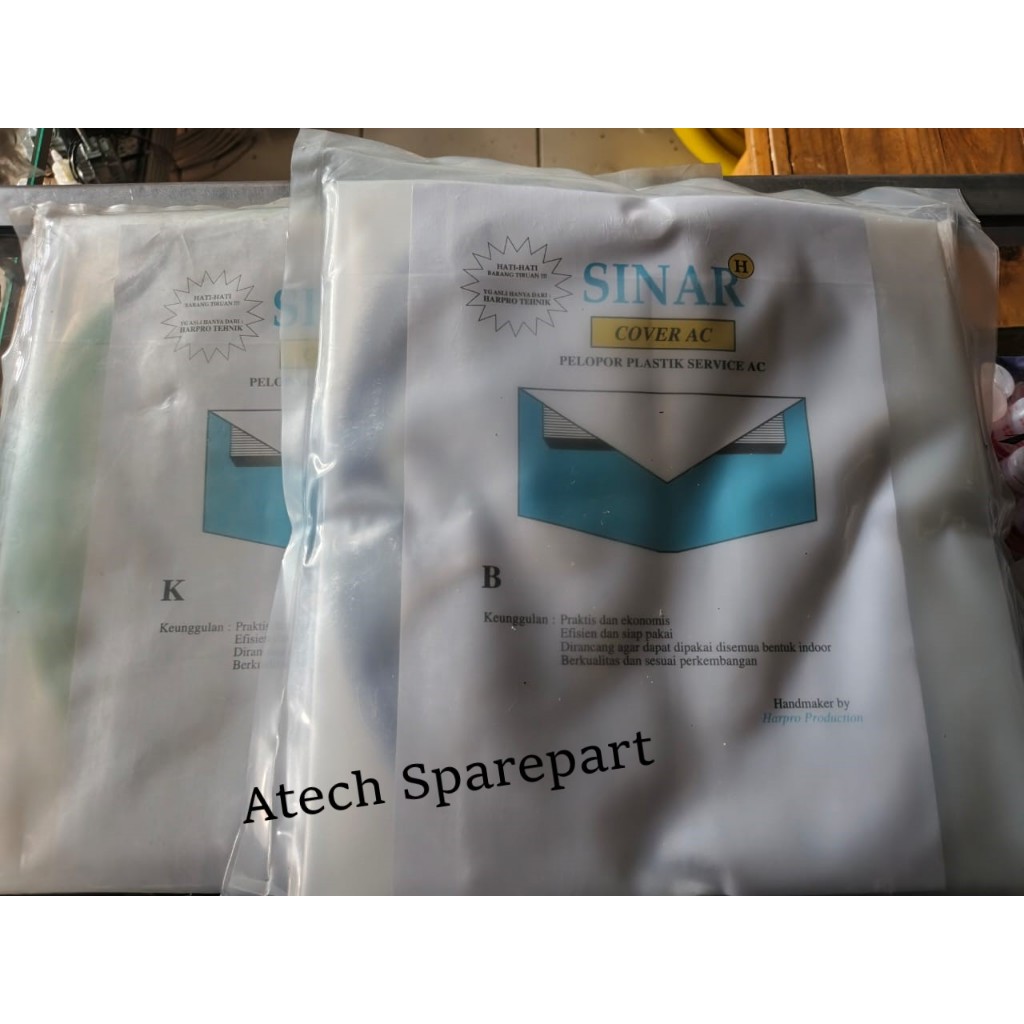 PLASTIK STEAM AC 0.5pk-2pk UKURAN BESAR ( PLASTIK CUCI AC)