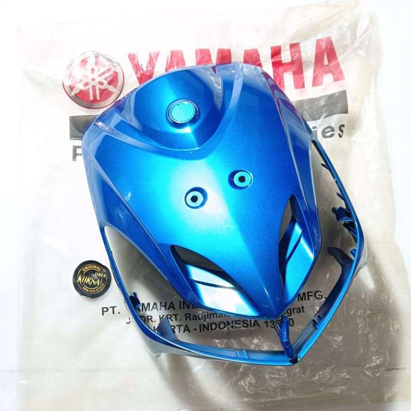 Tameng Tebeng Panel Dada Dasi Depan Yamana Mio Smile Biru Metalic Metalik Blue Mc Asli Original Ygp 