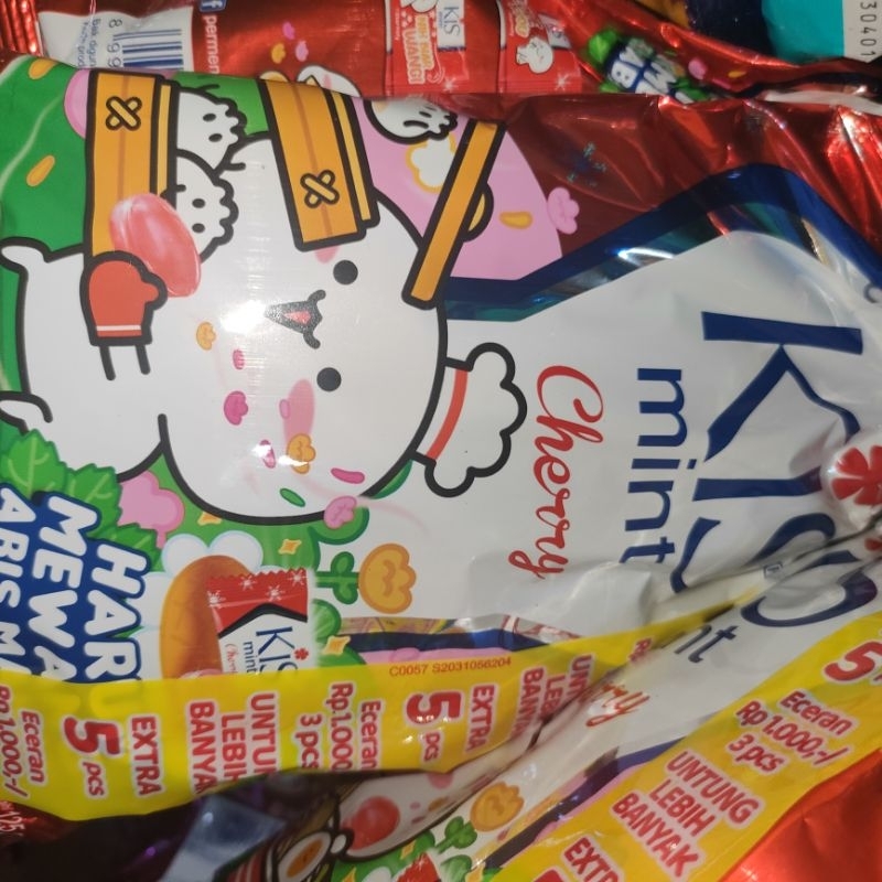 

[1 pack] 50 pcs Permen Kis Merah mint Chery Kembang Gula Mint Rasa Ceri Mayora