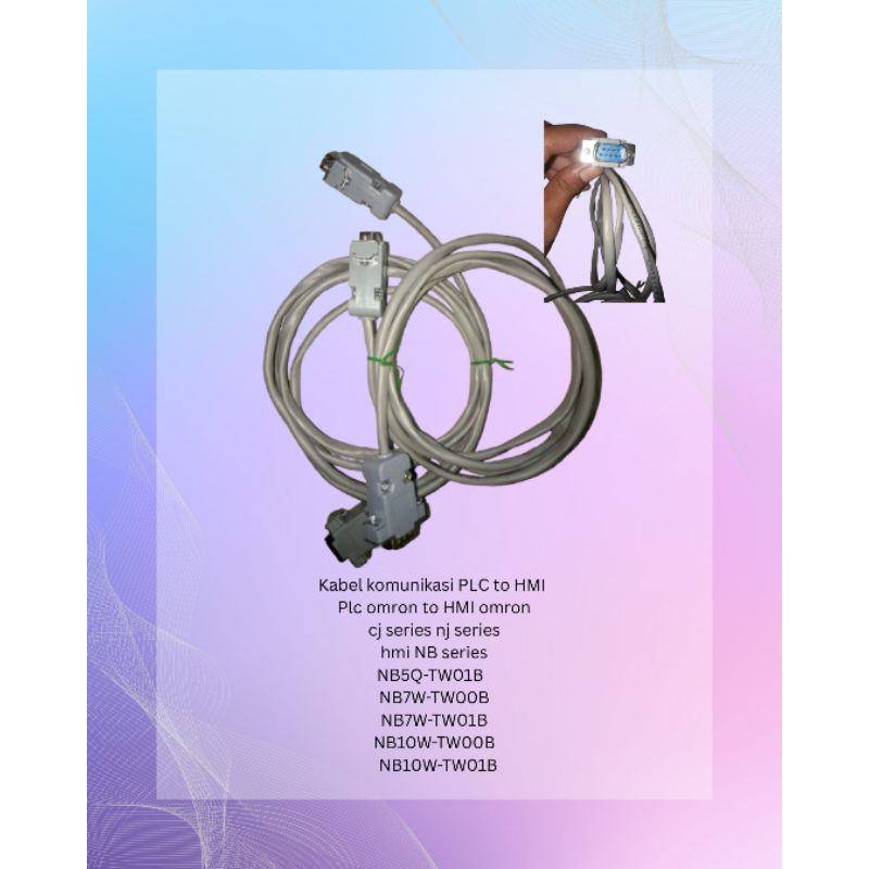 kabel komunikasi PLC To HMI PLC Omron to HMI omron Rs232