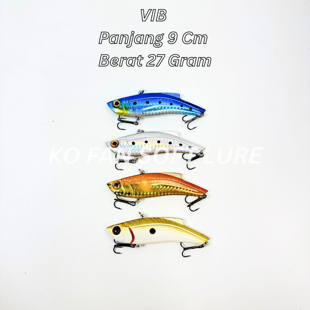 UMPAN PANCING LURE CASTING METAL VIBRAX LURE BAIT 9CM/27GR