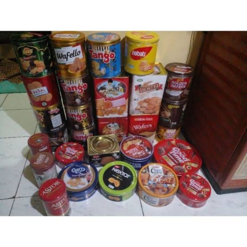 Botol / Toples / Kaleng Bekas Minuman Makanan Kue Biskuit Susu Coklat dll
