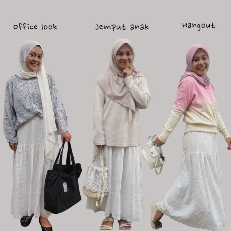 Rok Katun Bolong | Rok Katbol | Rok Putih | Rok Katun | Rok Hitam | Skirt
