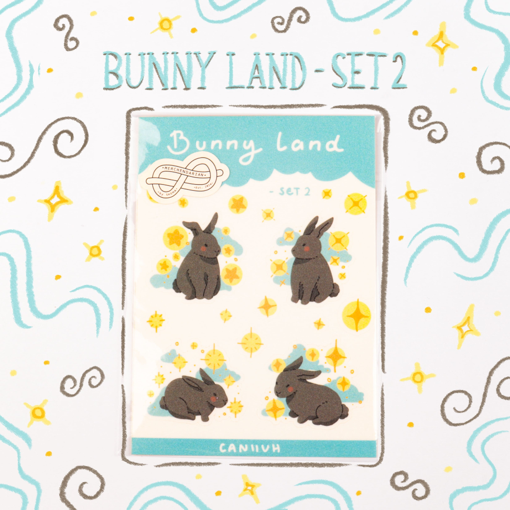 

MERCHENDARIAN Bunny Land - Set 2 Vinyl Sticker