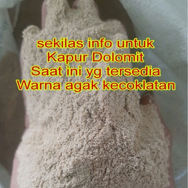 Per 10 kg Kapur Dolomit untuk Pupuk dan Perikanan