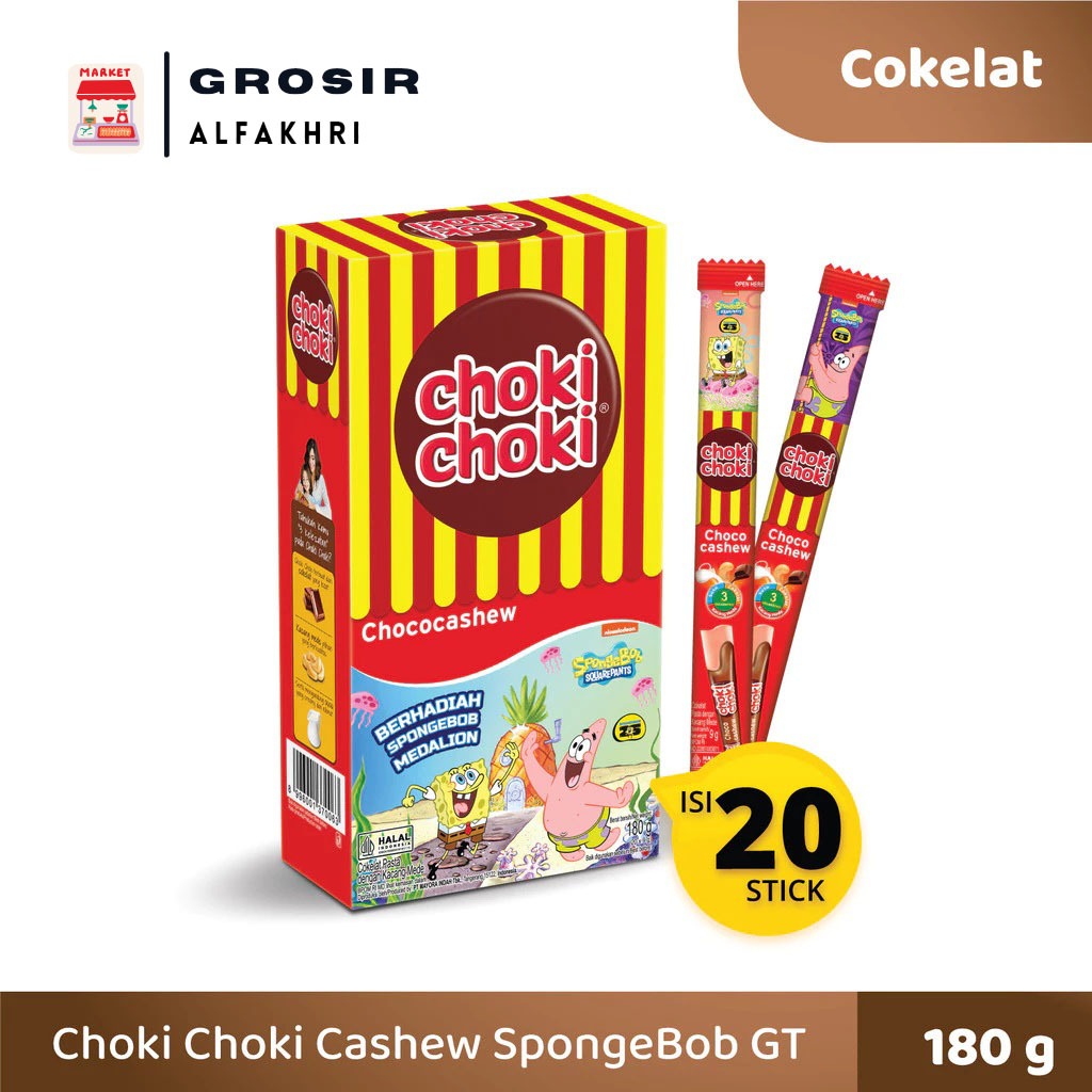 

CHOKI CHOKI CHOCO CASHEW PASTA COKELAT ( ISI 20 )