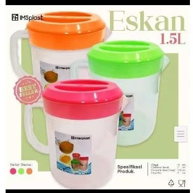 eskan 1.5 ltr,murah,tahan panas cocok buat wadah kopi,teh dll.