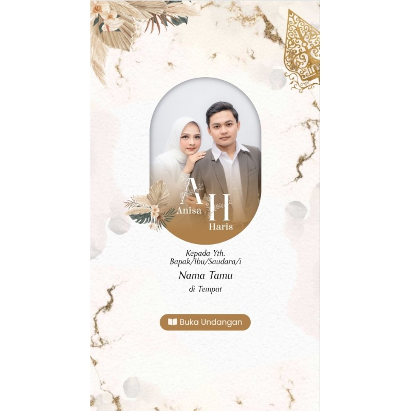 UW-005 l Undangan Digital website Java Extention Rustic