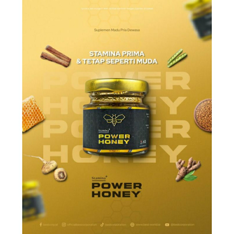 POWER HONEY – Madu Herbal Pria Dewasa | Stamina & Vitalitas