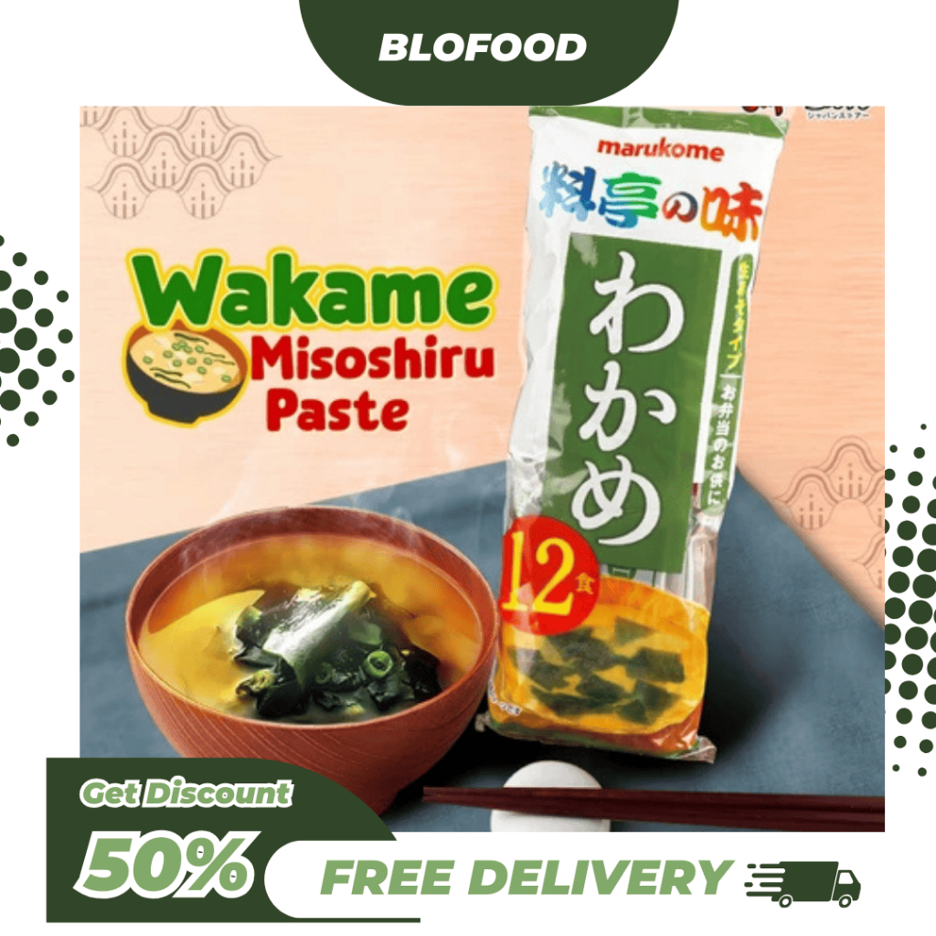

BF.ID Marukome Ryotei no Aji Nama Misoshiru Wakame [Instant Miso Soup]