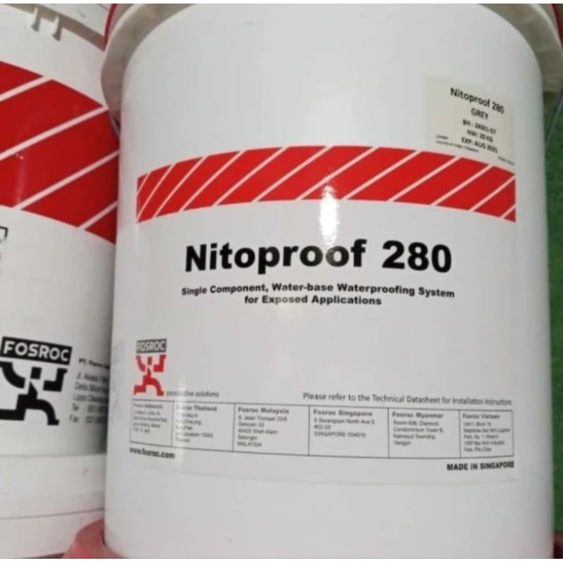 Nitoproof 280 Grey Fosroc PU Waterproofing  20 Kg