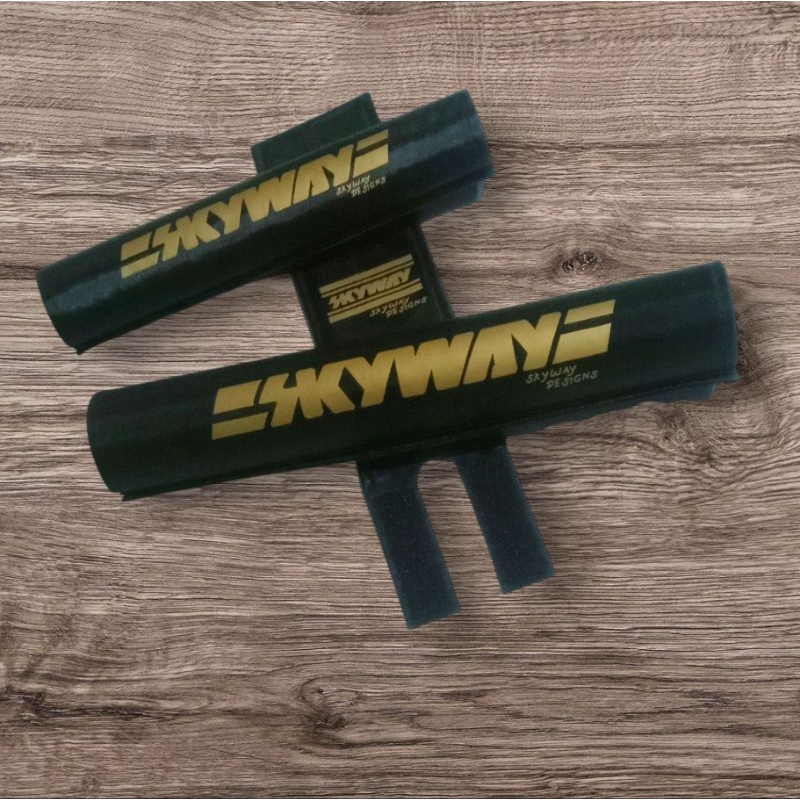 pad set bmx skyway hitam emas pedset cover bmx freestyle osbmx