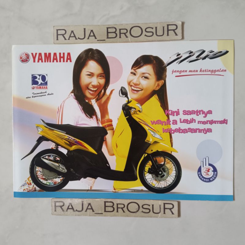 Poster brosur katalog leaflet Yamaha Mio Sporty 5TL 2003-2004