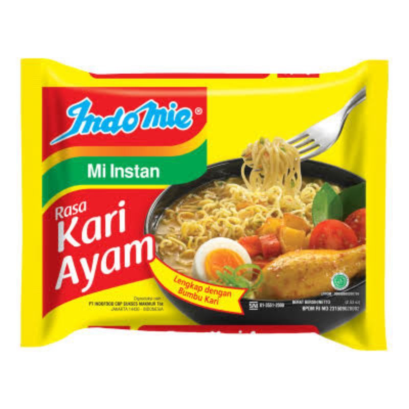

indomie rasa kari ayam / indomie kari ayam