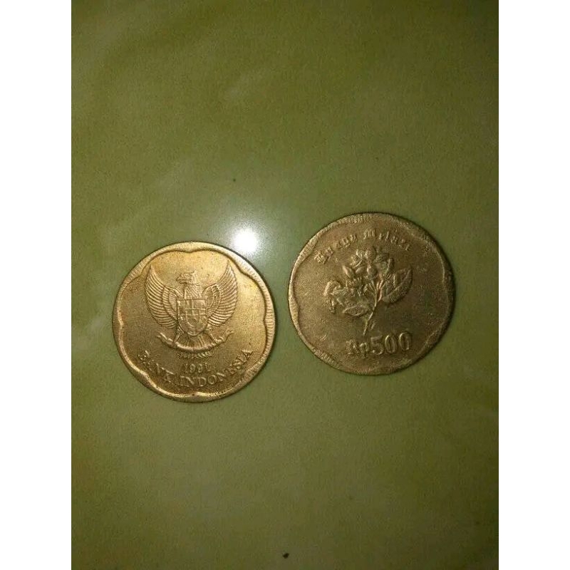 uang koin 500,kuno tahun 1991