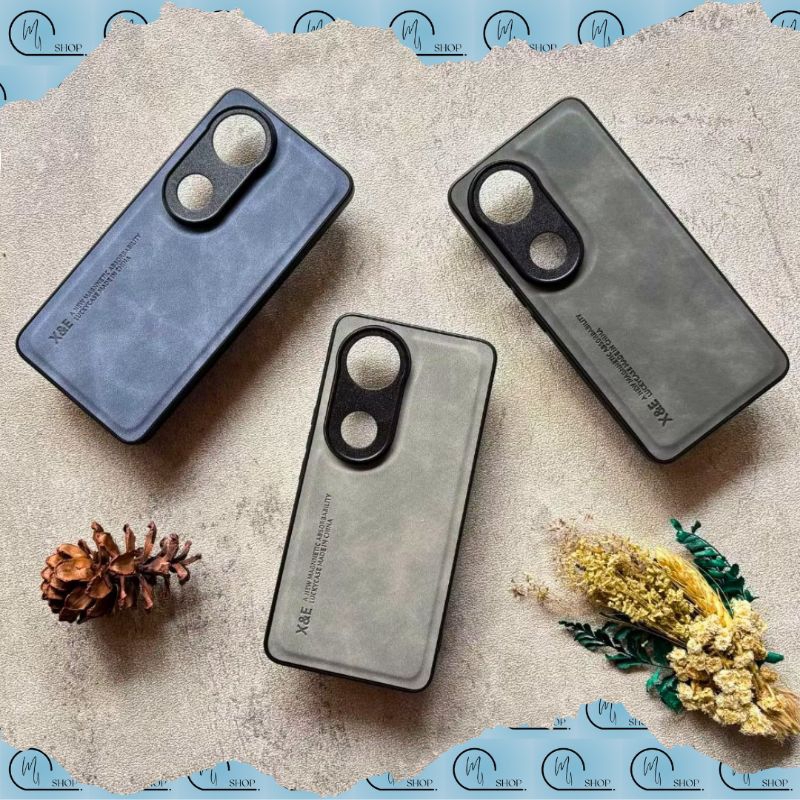 My - LEATHER CASE | CASING PREMIUM (Vivo V50 5G) HYBRID CASE MAGNETIC SUEDE SHEEPSKIN TEKSTUR KULIT 