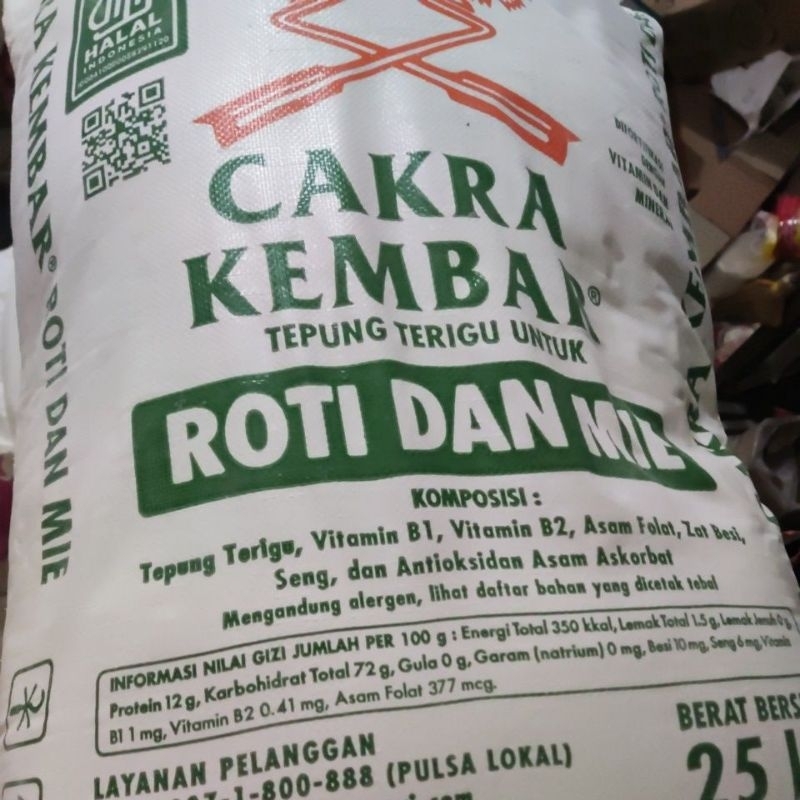 

tepung cakra 25 kg