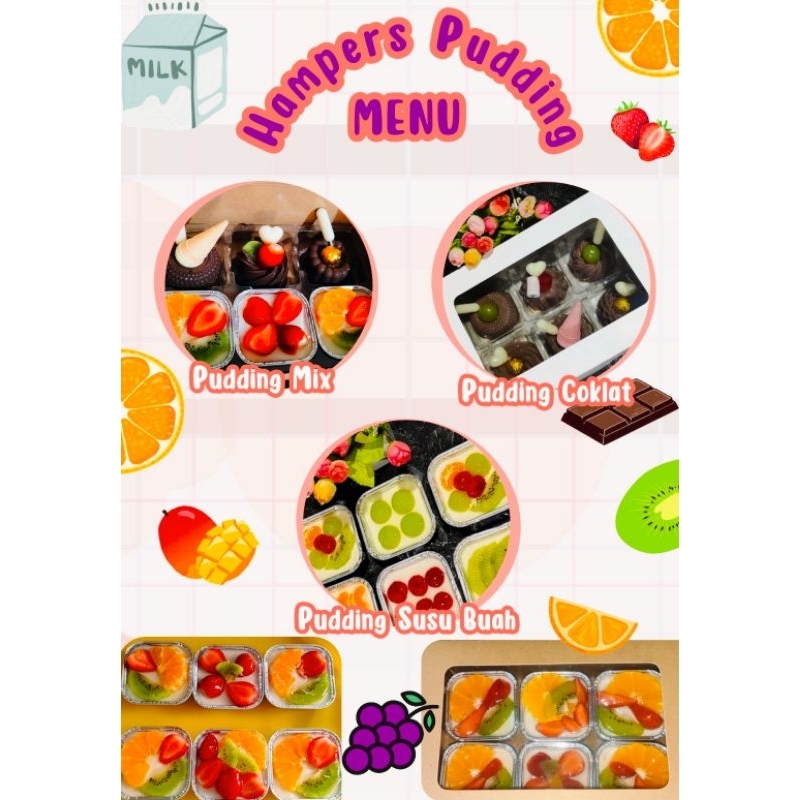 

Pudding Susu Mix Coklat Hampers Mini isi 6